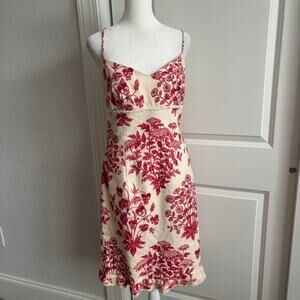 VTG Maggy London Women’s 90s Y2k Spaghetti Strap Babydoll Beaded Dress Sz 8